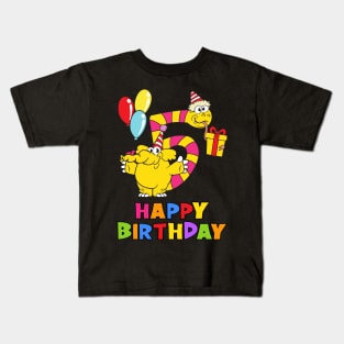 5th Birthday Party 5 Year Old Five Years Kids T-Shirt